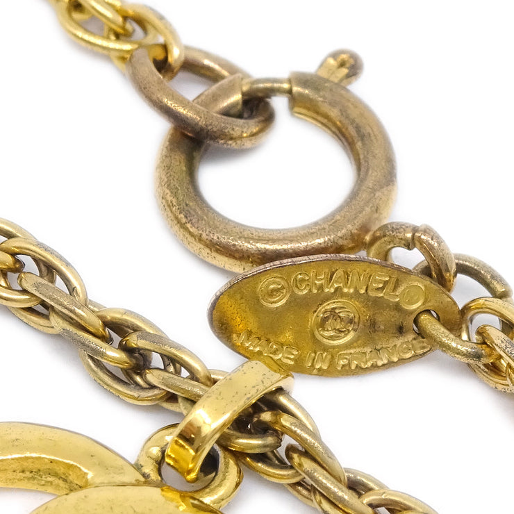 Chanel CC Chain Pendant Necklace Gold