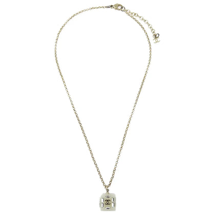 Chanel Gold Chain Pendant Necklace Rhinestone 08P
