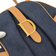 Christian Dior 2001 Denim Double Saddle Handbag