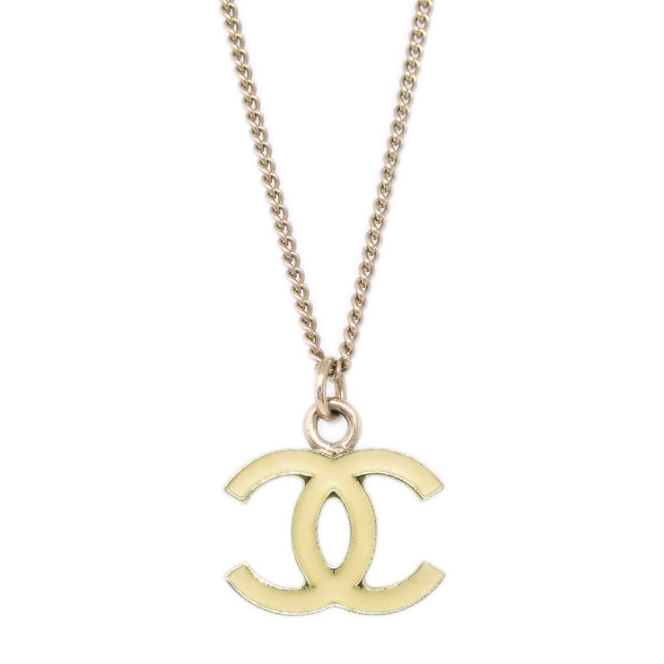 Chanel CC Chain Necklace Pendant Gold 04V