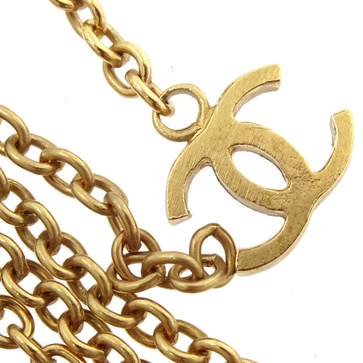 Chanel 2002 Fringe Logo Droplet Necklace