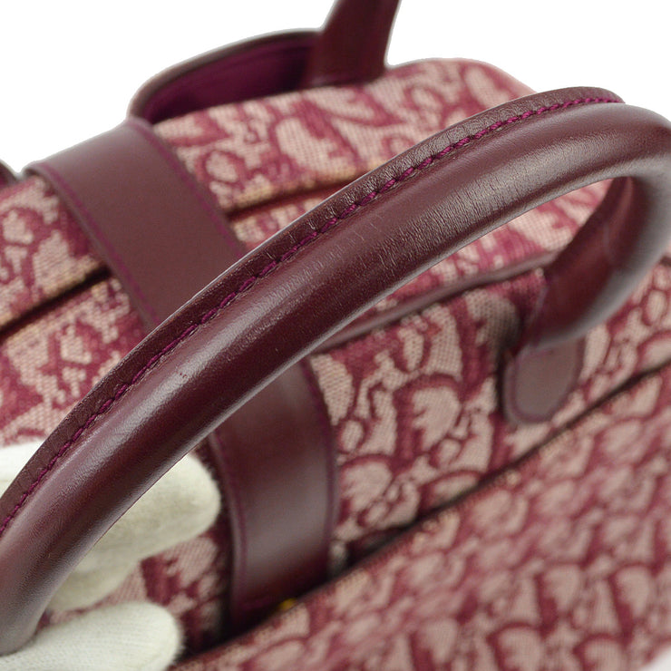 Christian Dior 2001 Bordeaux Trotter Double Saddle Handbag