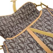 Christian Dior 2002 Brown Trotter Double Saddle Handbag