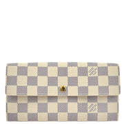Louis Vuitton Damier Azur Portofeuil Sara Coin Purse Wallet N61735