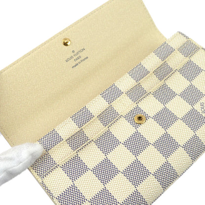 Louis Vuitton 2007 Damier Azur Portefeuille Sarah Coin Purse Wallet N61735