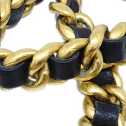 Chanel Icon Chain Belt Black 95A Small Good