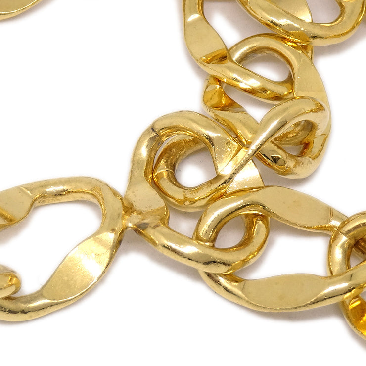 Chanel Gold Medallion Chain Belt Small Good