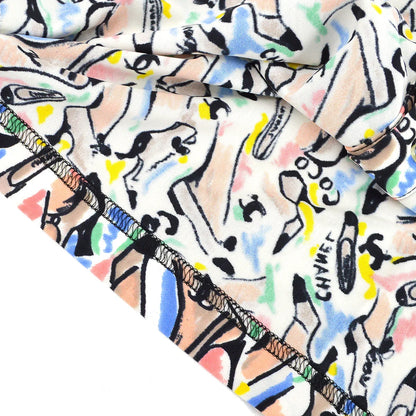Chanel spring 1995 shoe-print shirt #36