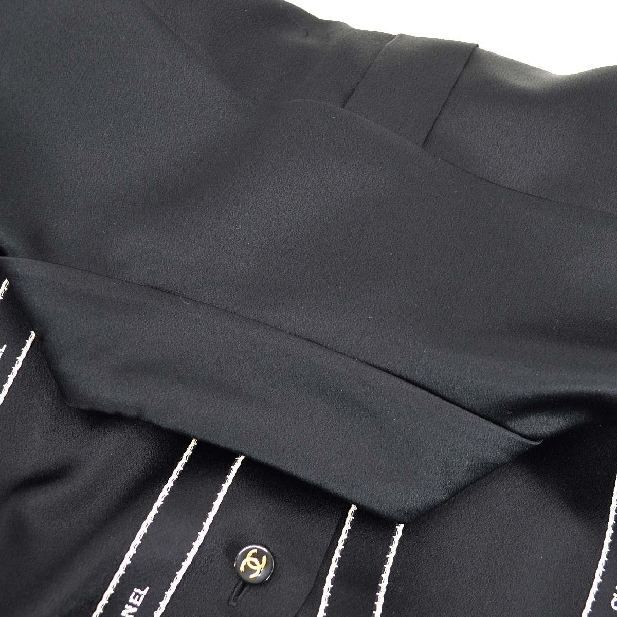 Chanel Fall 1994 Ribbon Silk Blouse Shirt #38