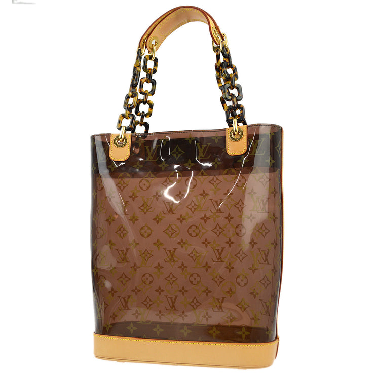 Louis Vuitton 2002 Monogram Vinyl Cabas Ambre MM Tote Bag M92501