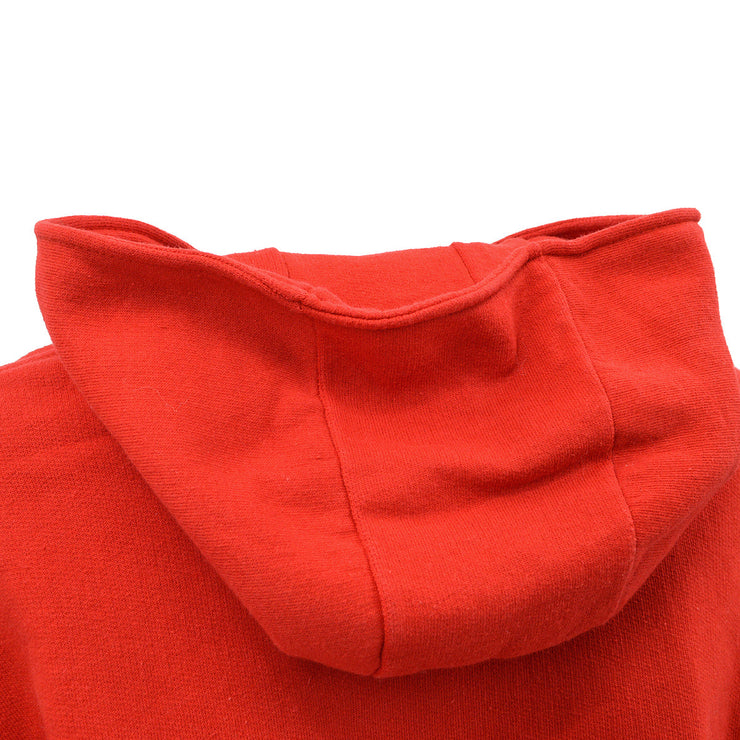 Chanel Hoodie Sweatshirt Red #XL