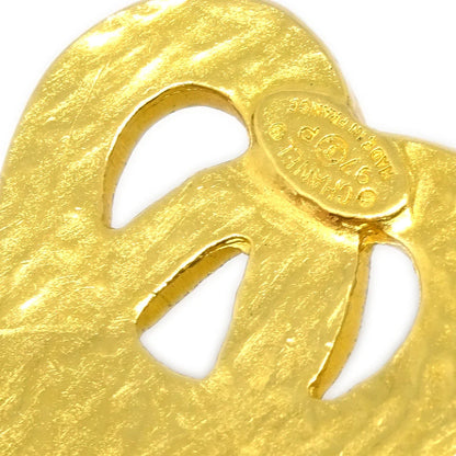 Chanel Stone Gold Brooch Pin 97P