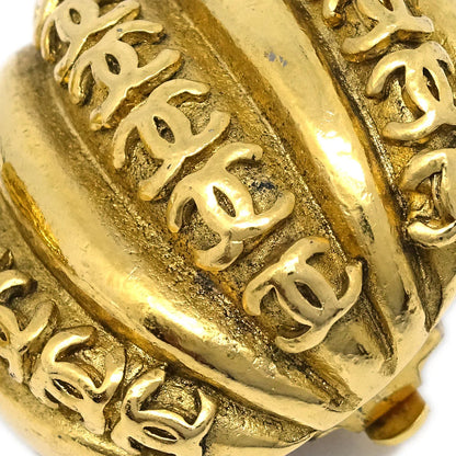 Chanel Gold Button Earrings Clip-On 23