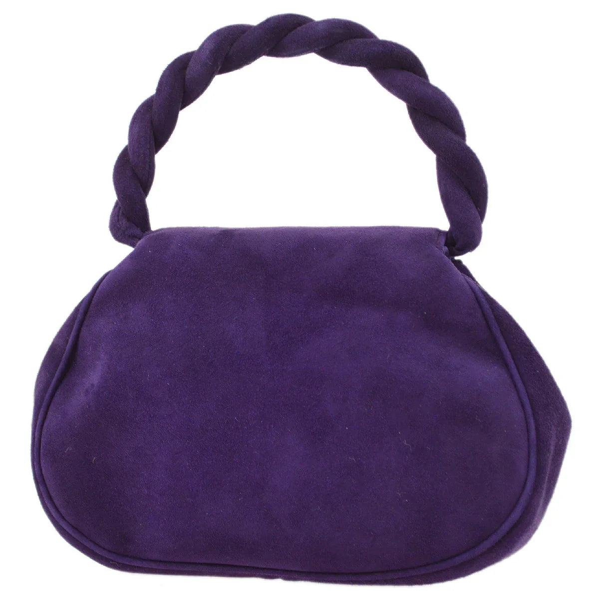Chanel 1996-1997 Suede Top Handle Bag