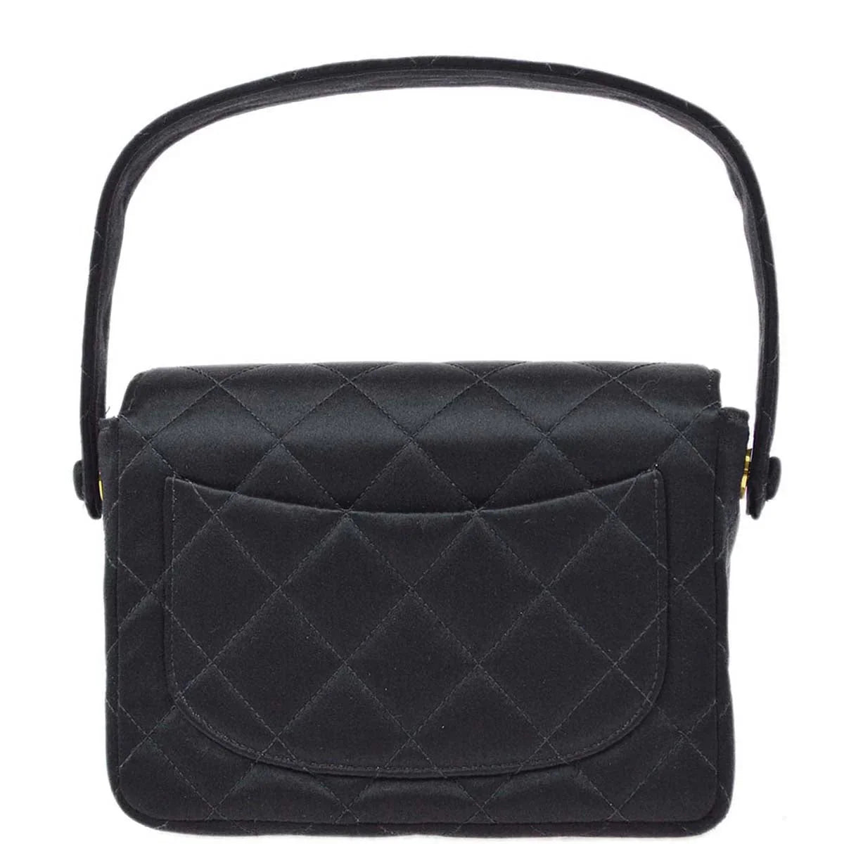 Chanel 1994-1996 Satin Mini Classic Square Flap Handbag