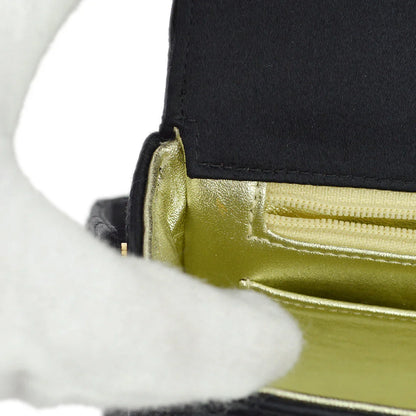 Chanel 1994-1996 Satin Mini Classic Square Flap Handbag