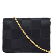 Chanel 1986-1988 Satin Straight Flap Shoulder Bag