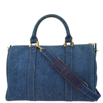 Chanel 1996-1997 Denim Timeless Boston 35
