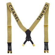 Chanel Beige Suspenders Small Good