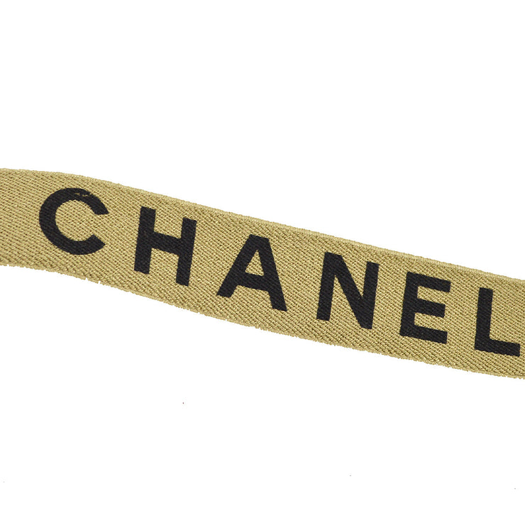 Chanel Beige Suspenders Small Good