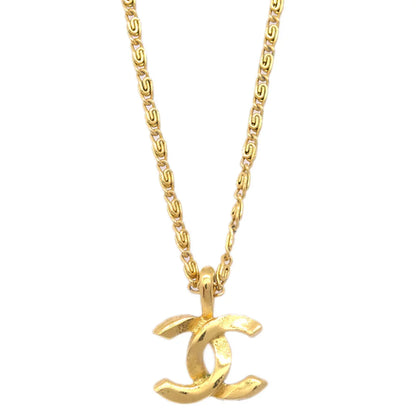 Chanel Gold Mini CC Pendant Necklace 1982