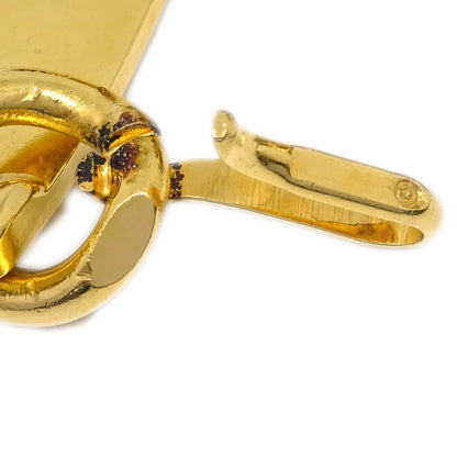 Chanel Gold Black Medallion Chain Belt