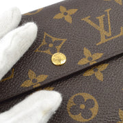 Louis Vuitton Monogram Porte Tresor Etui Papier Wallet M61202