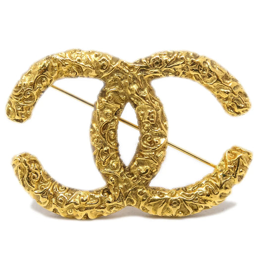Chanel Gold CC Brooch Pin 03A