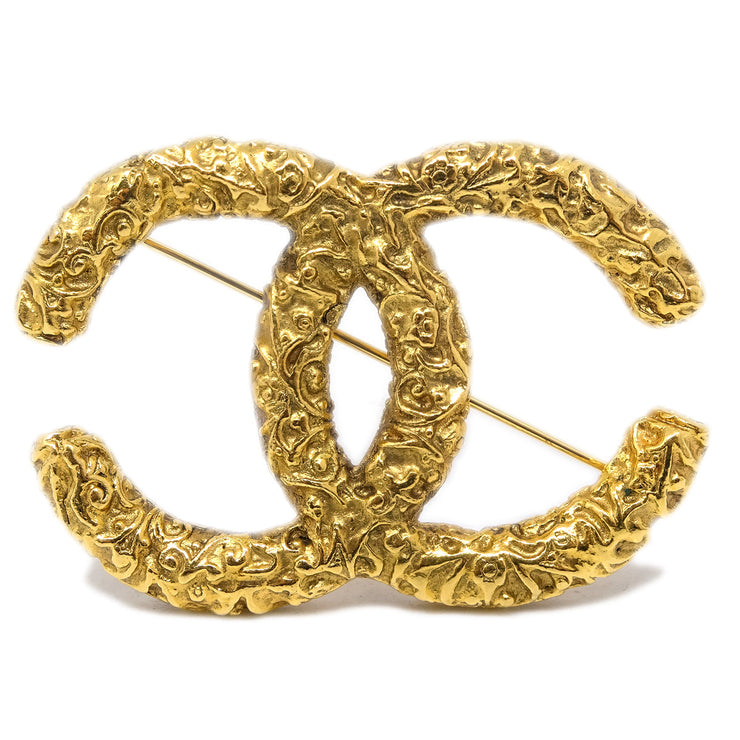 Chanel Gold CC Brooch Pin 03A