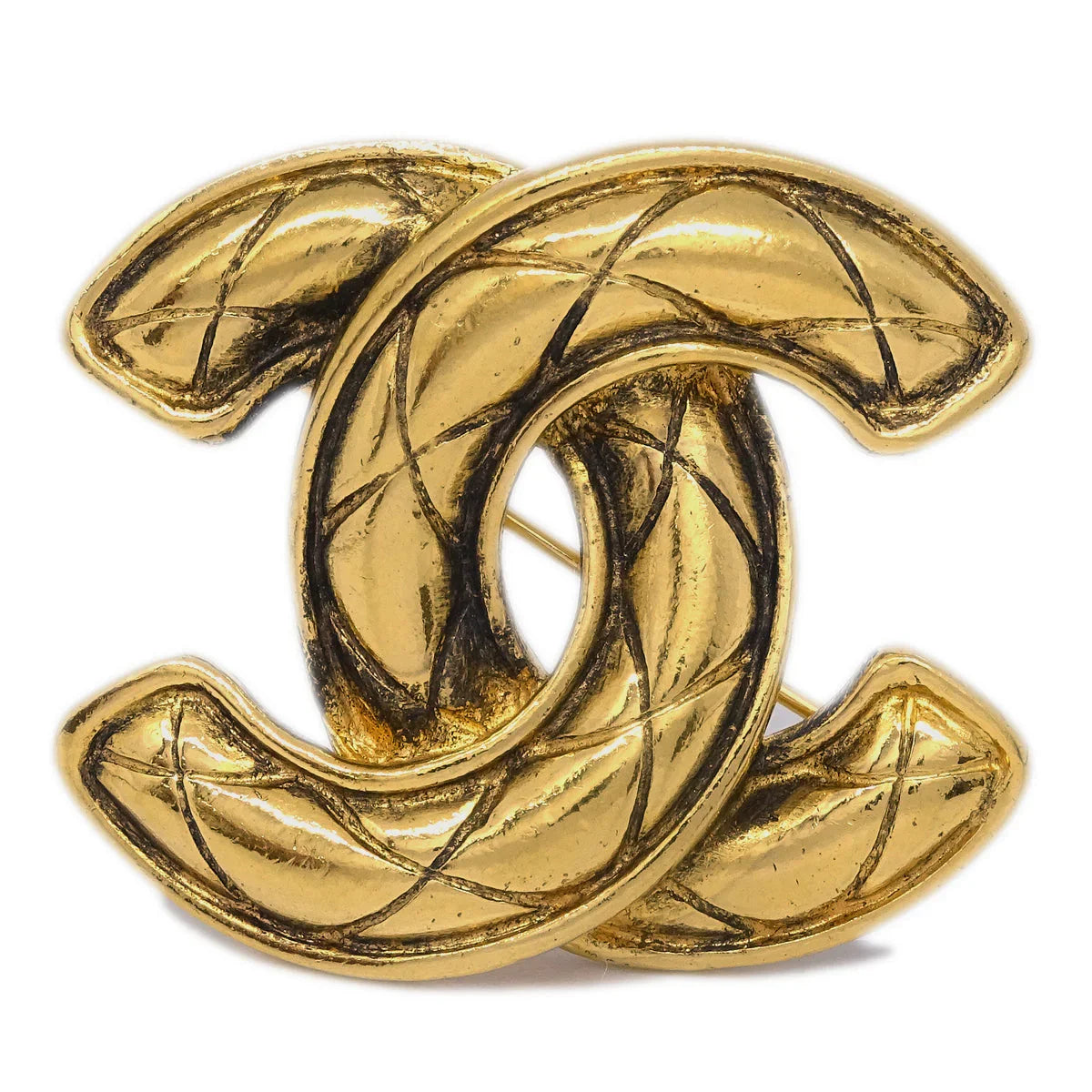 Chanel Gold CC Brooch Pin 1153