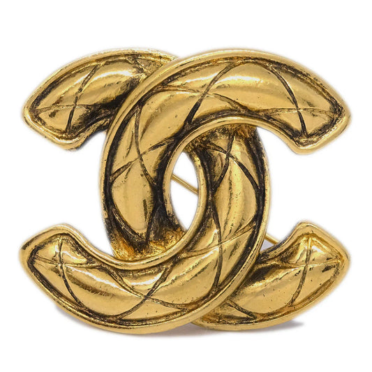 Chanel Gold CC Brooch Pin 1153