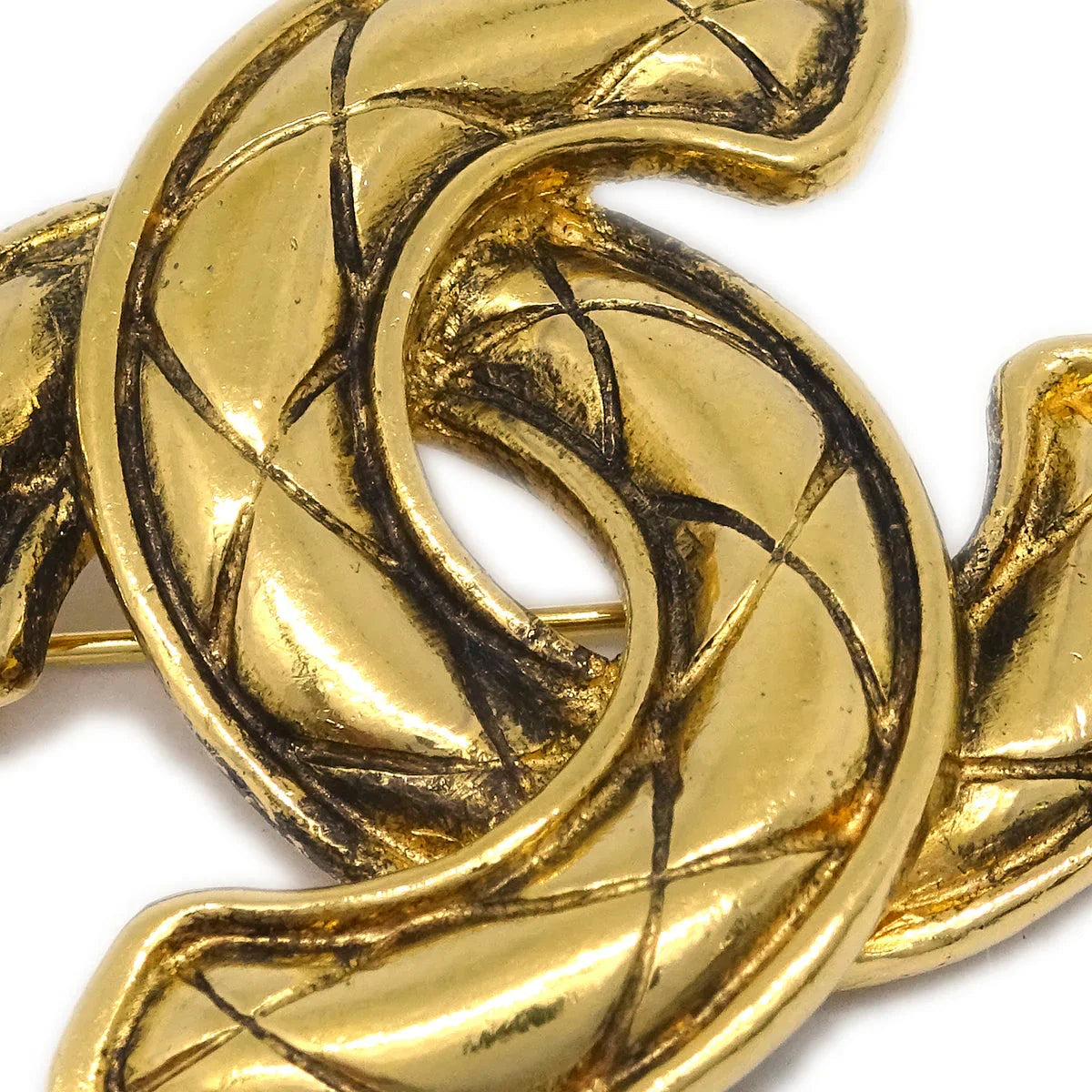 Chanel Gold CC Brooch Pin 1153