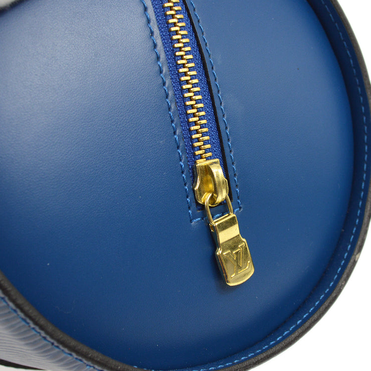 Louis Vuitton Blue Epi Soufflot Handbag M52225