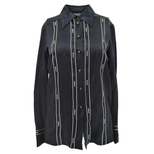 Chanel Fall 1994 Ribbon Silk Shirt #34