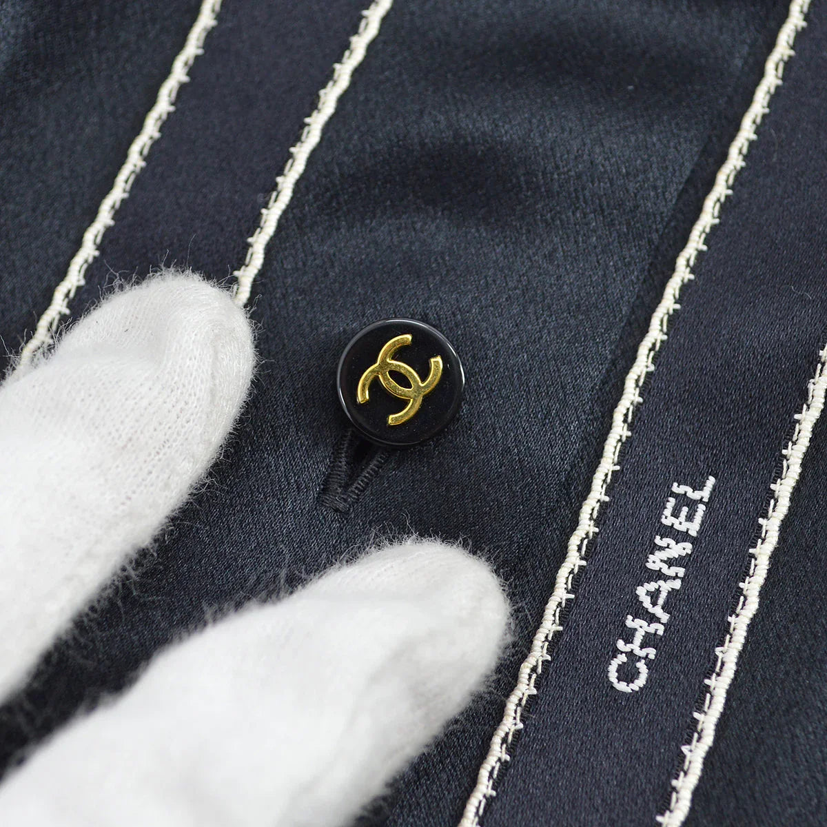 Chanel Fall 1994 Ribbon Silk Shirt #34