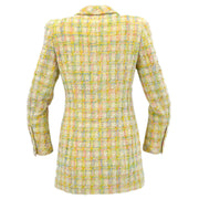 Chanel Single Breasted Tweed Jacket Yellow