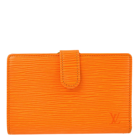 Louis Vuitton 2003 Orange Epi Portefeuille Viennois M6324H