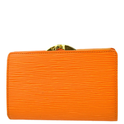 Louis Vuitton 2003 Orange Epi Portefeuille Viennois M6324H