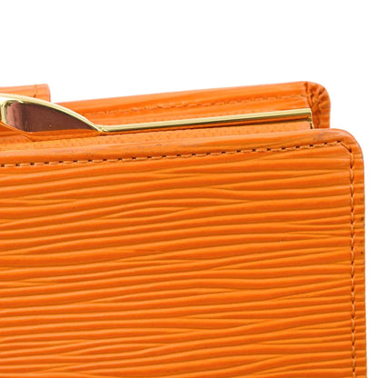 Louis Vuitton 2003 Orange Epi Portefeuille Viennois M6324H