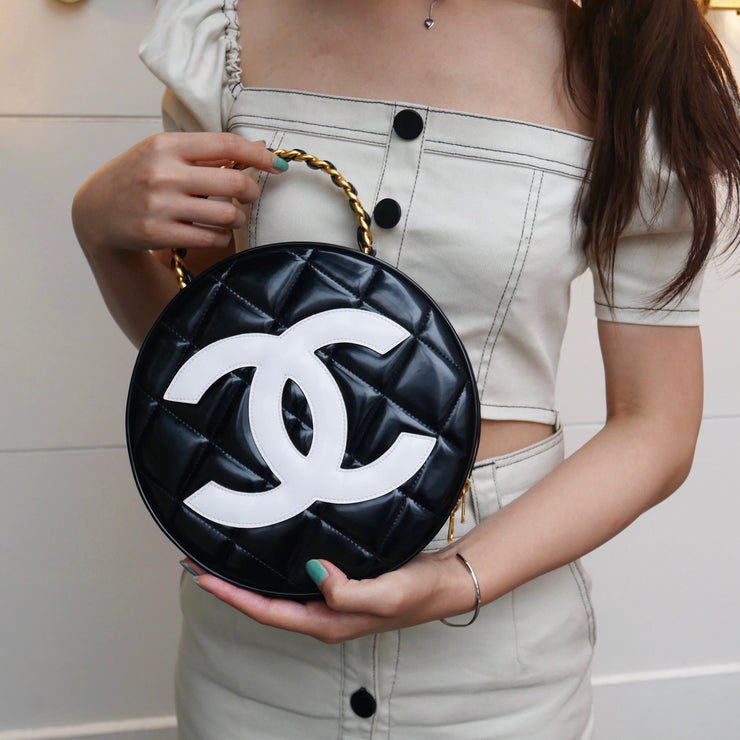 chanel round handbag
