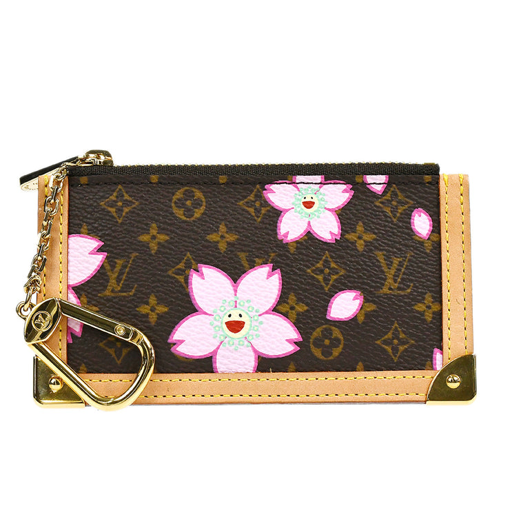 Louis Vuitton 2003 Pochette Cles Monogram Cherry Blossom M92015