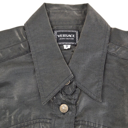 VERSACE metallic sleeveless shirt #S