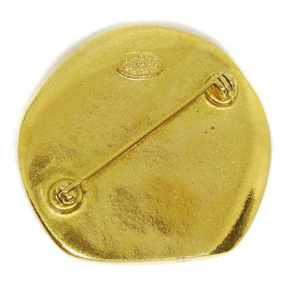Chanel CC Logos Brooch Pin Corsage Gold 96P