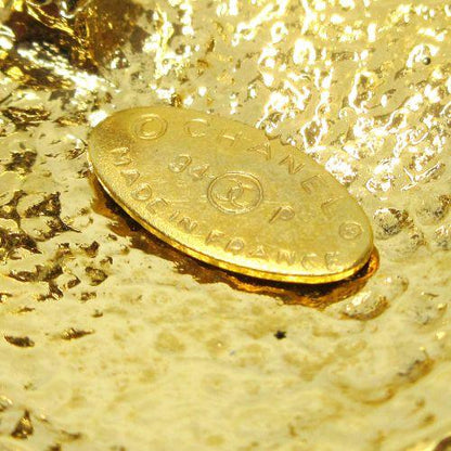 CHANEL 1994 CC Round Brooch Gold