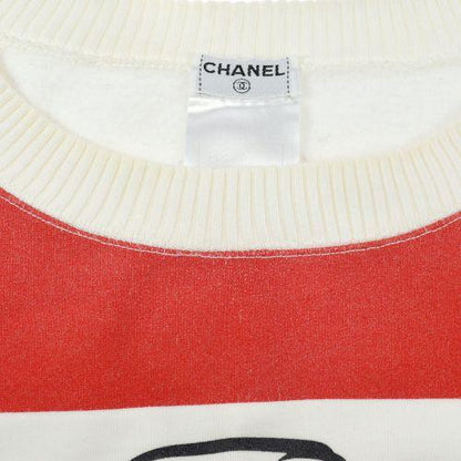 Chanel Fall 2001 Runway Mademoiselle print sweatshirt