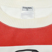 Chanel Fall 2001 Runway Mademoiselle print sweatshirt