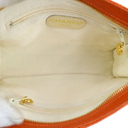 CHANEL 1996-1997 Orange Caviar Quilted Belt Bag #75