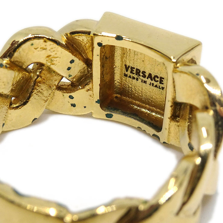 GIANNI VERSACE Medusa Ring Gold #10.5