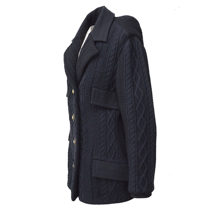 VERSACE Medusa button double-breasted long sleeve jacket #44