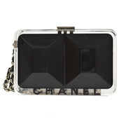 CHANEL 2004-2005 Black acrylic Evening Bag